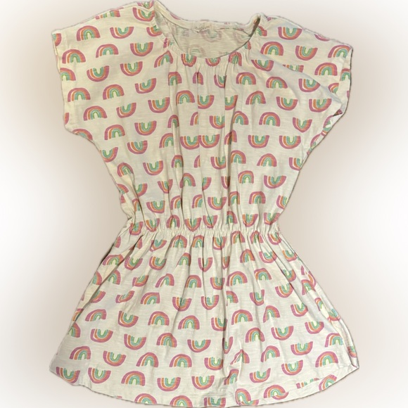 Everbloom girls rainbows dress size 5 - cream with rainbows excellent condition - Picture 2 of 2